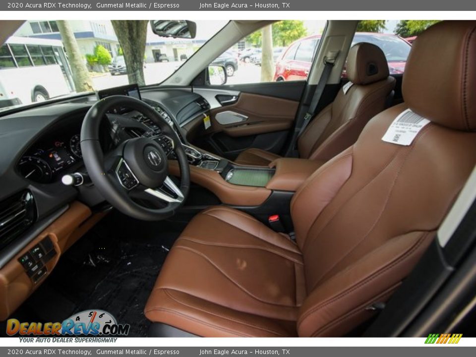 2020 Acura RDX Technology Gunmetal Metallic / Espresso Photo #16