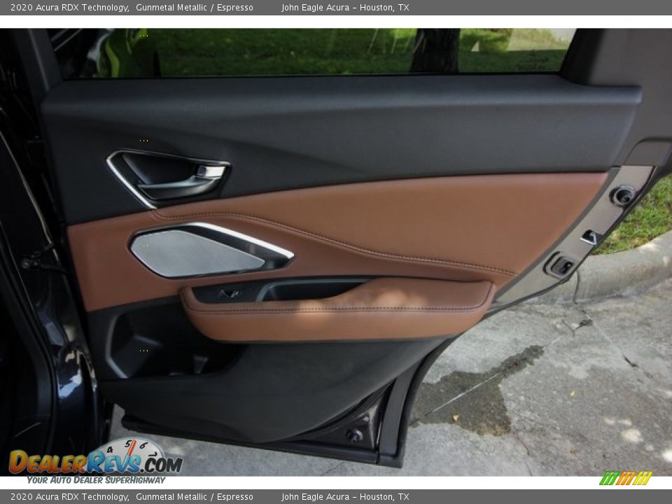 2020 Acura RDX Technology Gunmetal Metallic / Espresso Photo #20