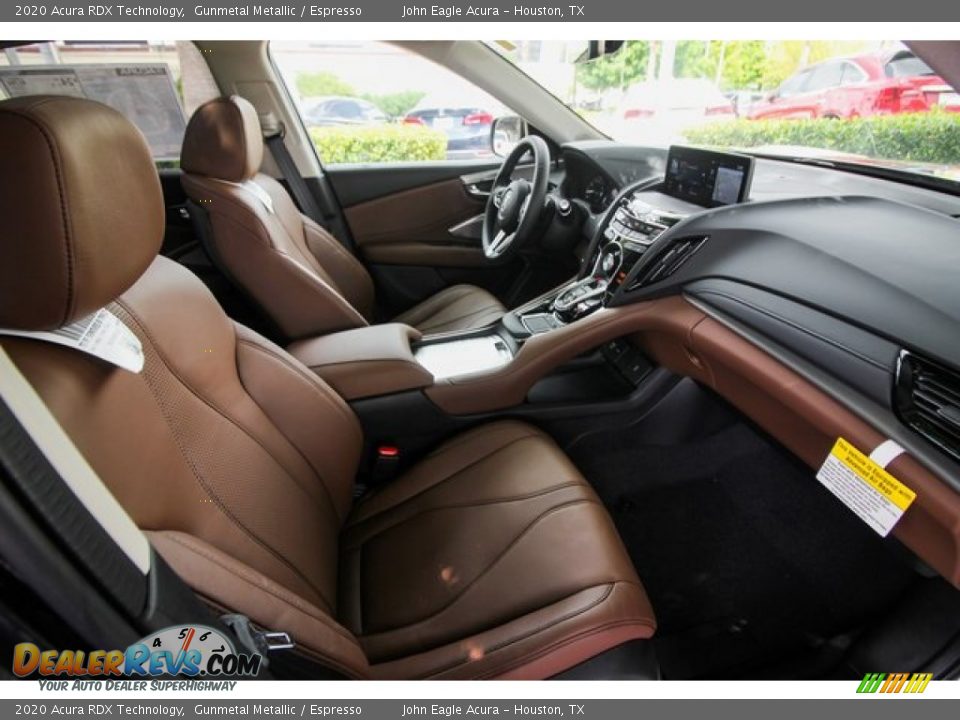 2020 Acura RDX Technology Gunmetal Metallic / Espresso Photo #23