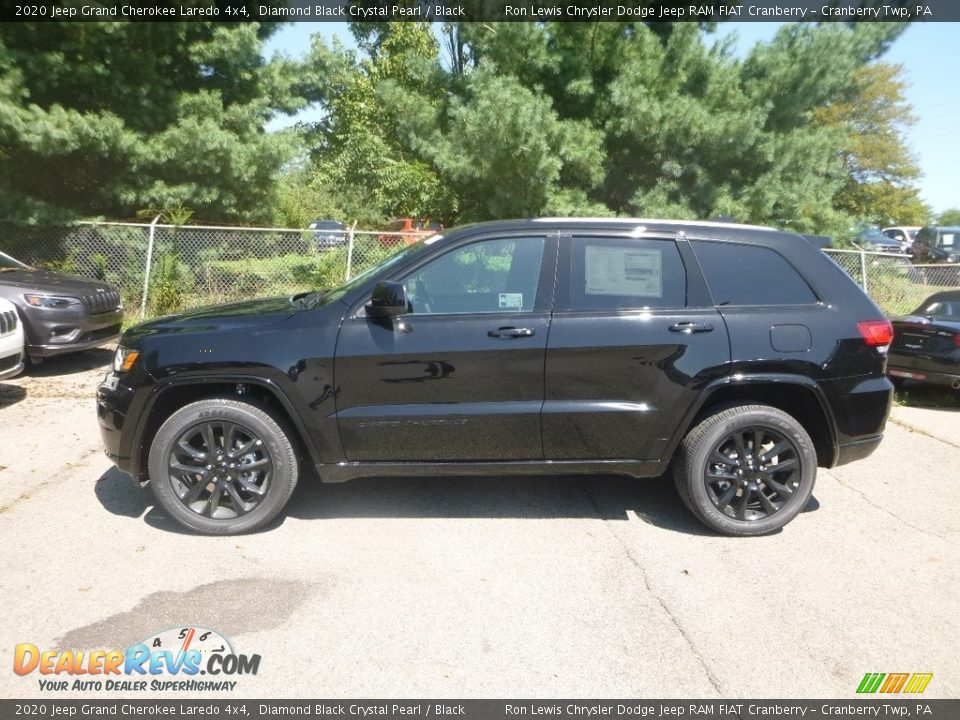 Diamond Black Crystal Pearl 2020 Jeep Grand Cherokee Laredo 4x4 Photo #2