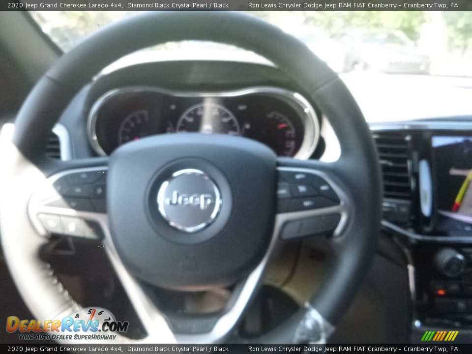 2020 Jeep Grand Cherokee Laredo 4x4 Diamond Black Crystal Pearl / Black Photo #20