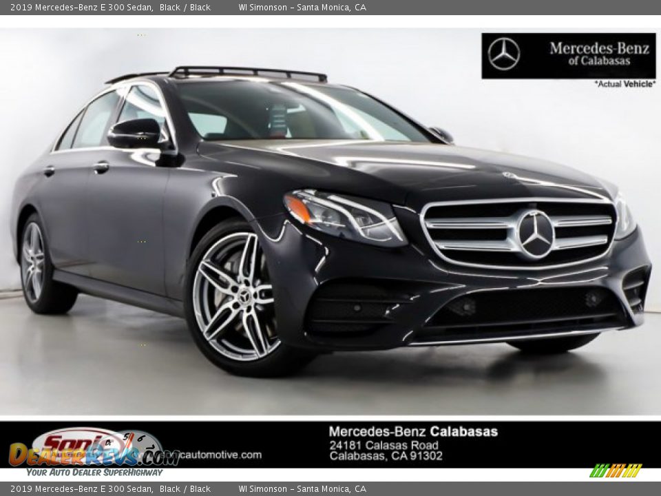 2019 Mercedes-Benz E 300 Sedan Black / Black Photo #1