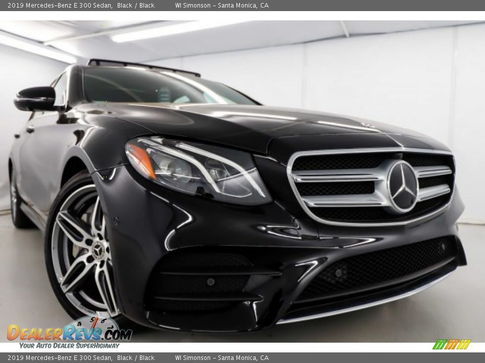 2019 Mercedes-Benz E 300 Sedan Black / Black Photo #2