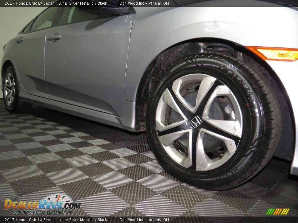 2017 Honda Civic LX Sedan Lunar Silver Metallic / Black Photo #3