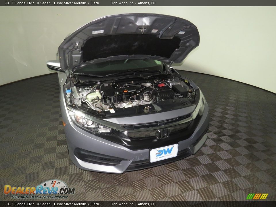 2017 Honda Civic LX Sedan Lunar Silver Metallic / Black Photo #5