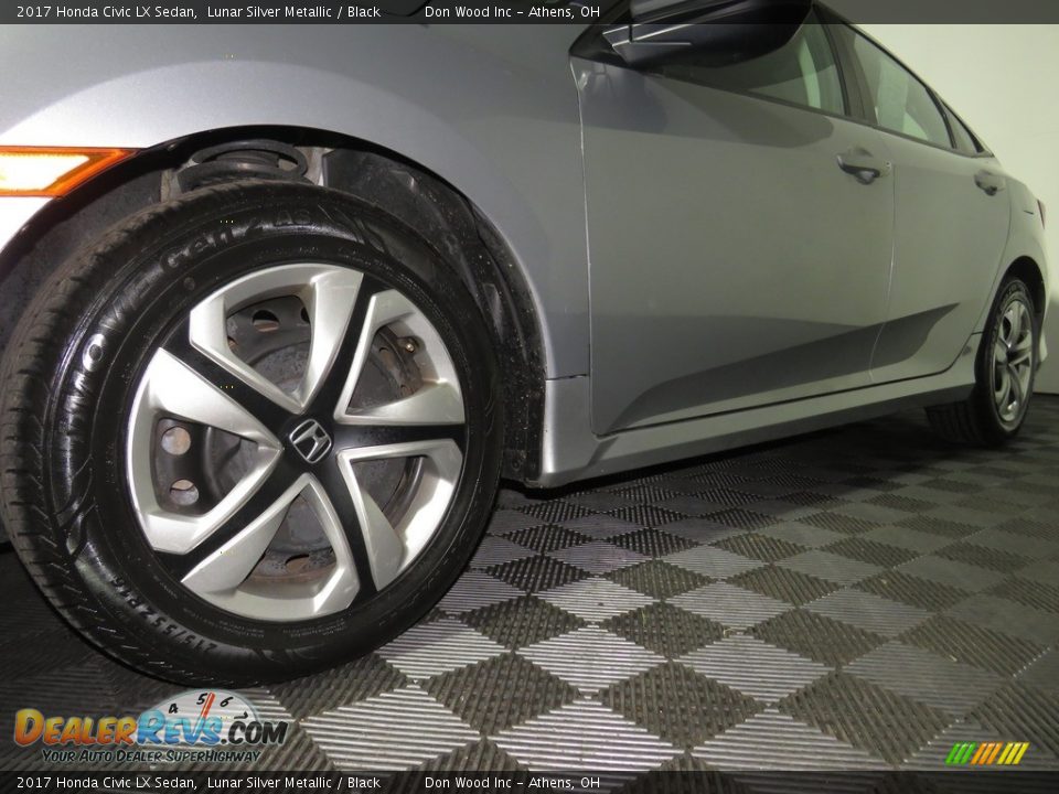 2017 Honda Civic LX Sedan Lunar Silver Metallic / Black Photo #8