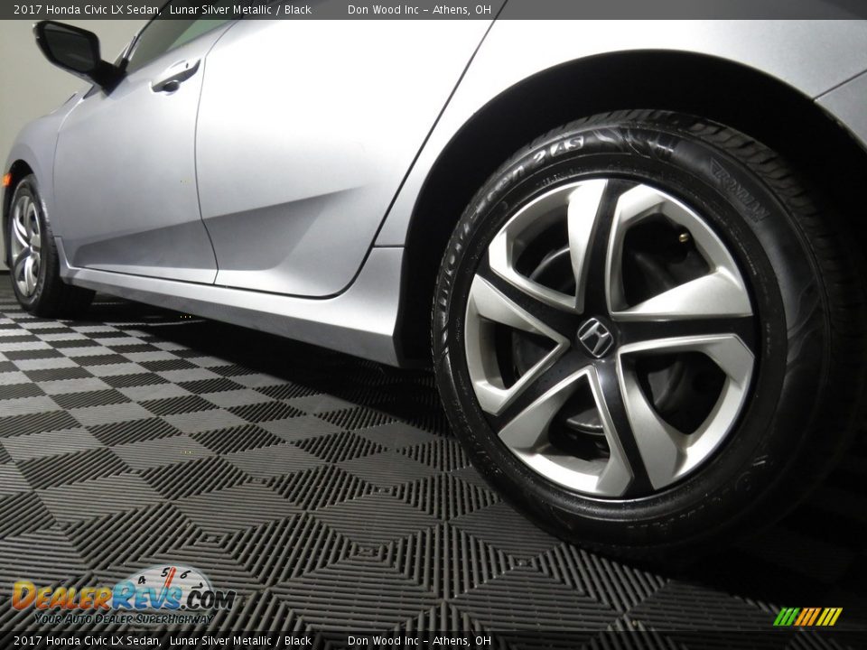 2017 Honda Civic LX Sedan Lunar Silver Metallic / Black Photo #10