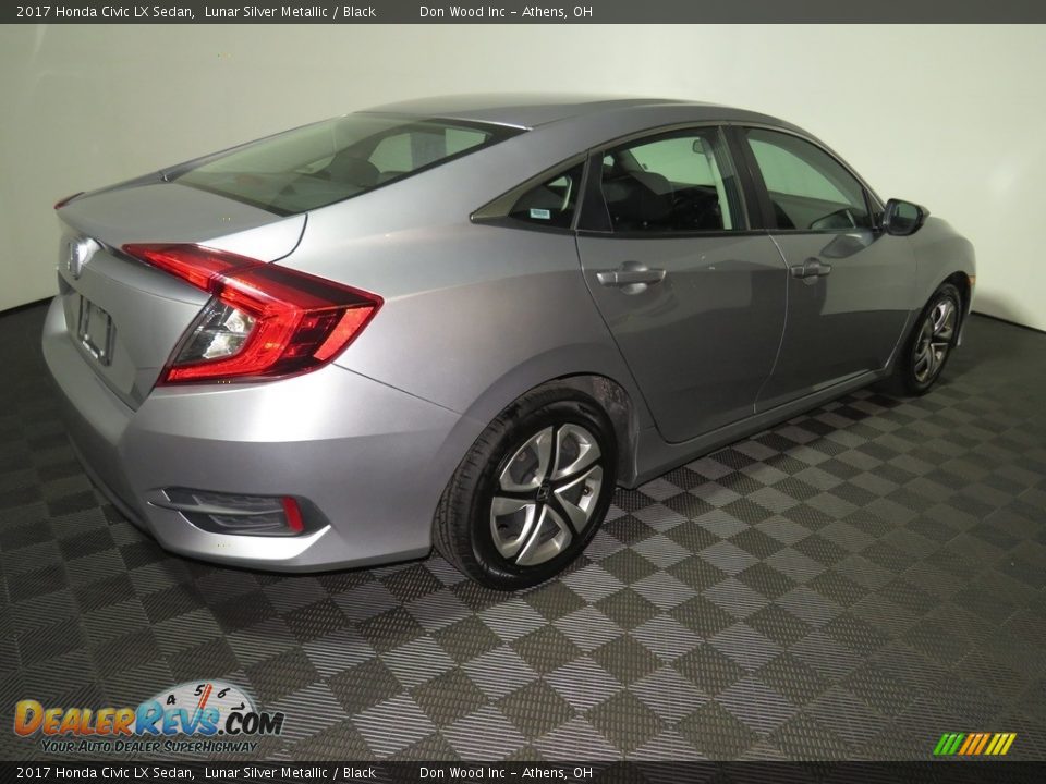 2017 Honda Civic LX Sedan Lunar Silver Metallic / Black Photo #13