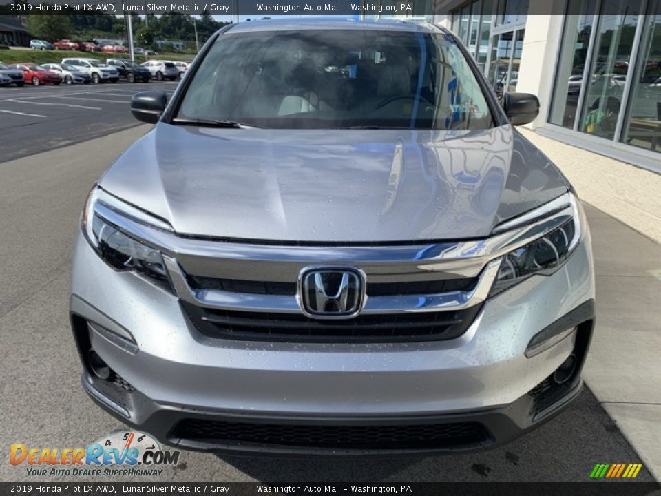 2019 Honda Pilot LX AWD Lunar Silver Metallic / Gray Photo #3