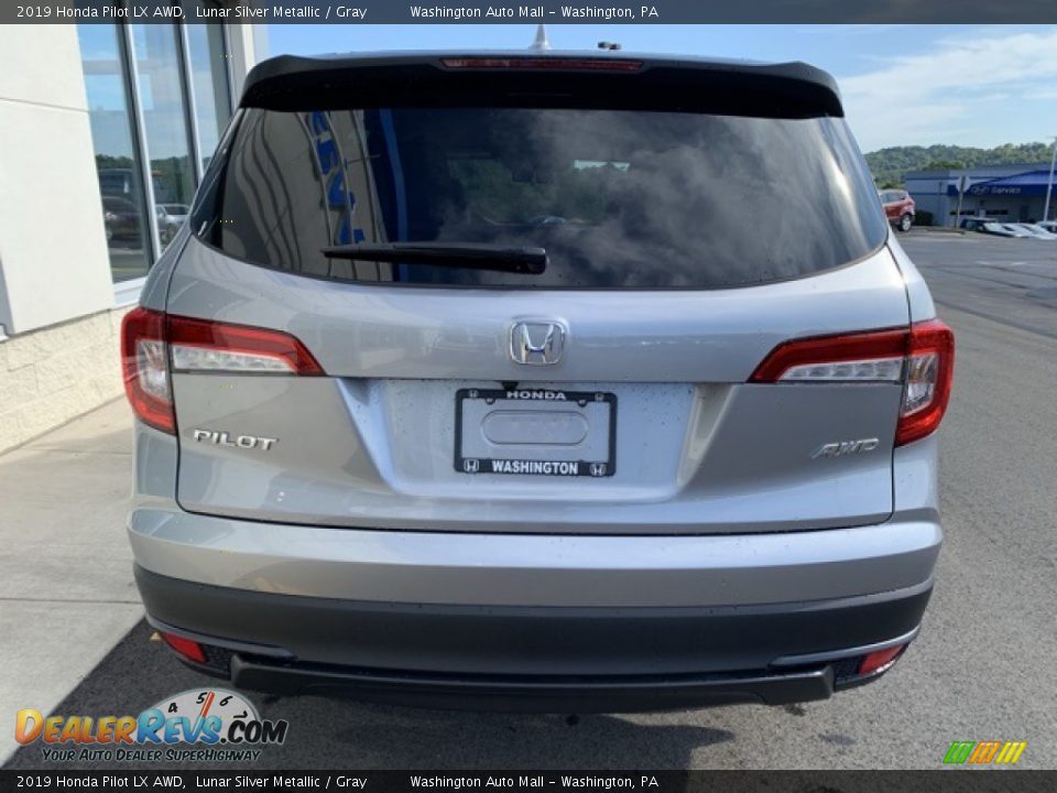 2019 Honda Pilot LX AWD Lunar Silver Metallic / Gray Photo #6