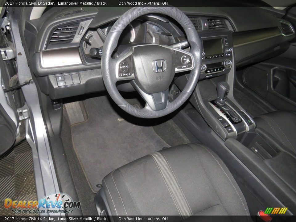 2017 Honda Civic LX Sedan Lunar Silver Metallic / Black Photo #17
