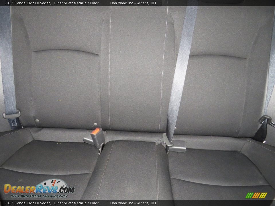 2017 Honda Civic LX Sedan Lunar Silver Metallic / Black Photo #18