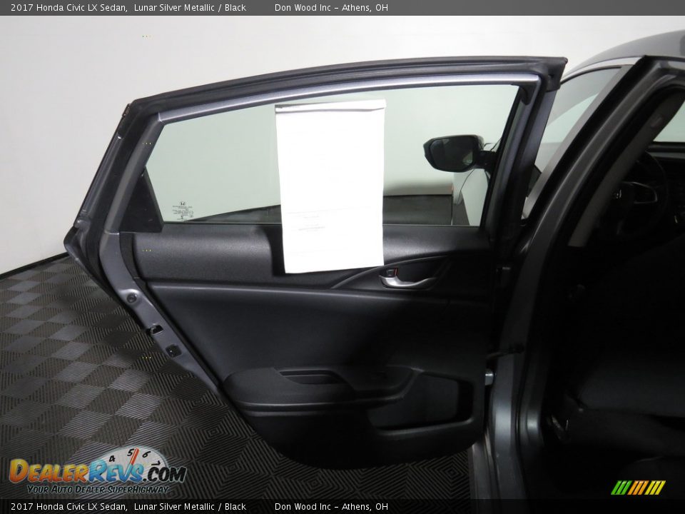 2017 Honda Civic LX Sedan Lunar Silver Metallic / Black Photo #19