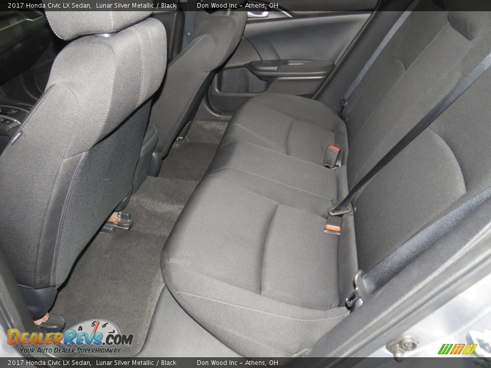 2017 Honda Civic LX Sedan Lunar Silver Metallic / Black Photo #20