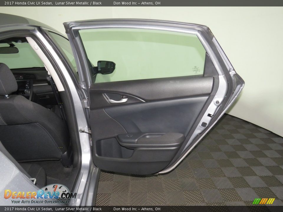 2017 Honda Civic LX Sedan Lunar Silver Metallic / Black Photo #21