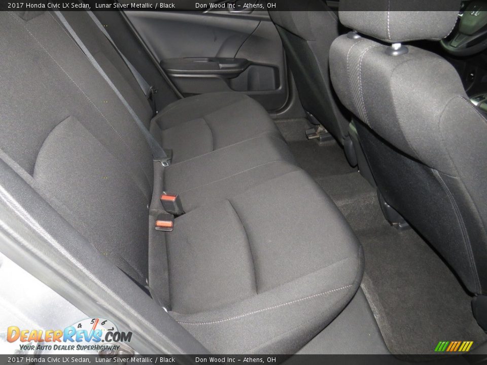 2017 Honda Civic LX Sedan Lunar Silver Metallic / Black Photo #22