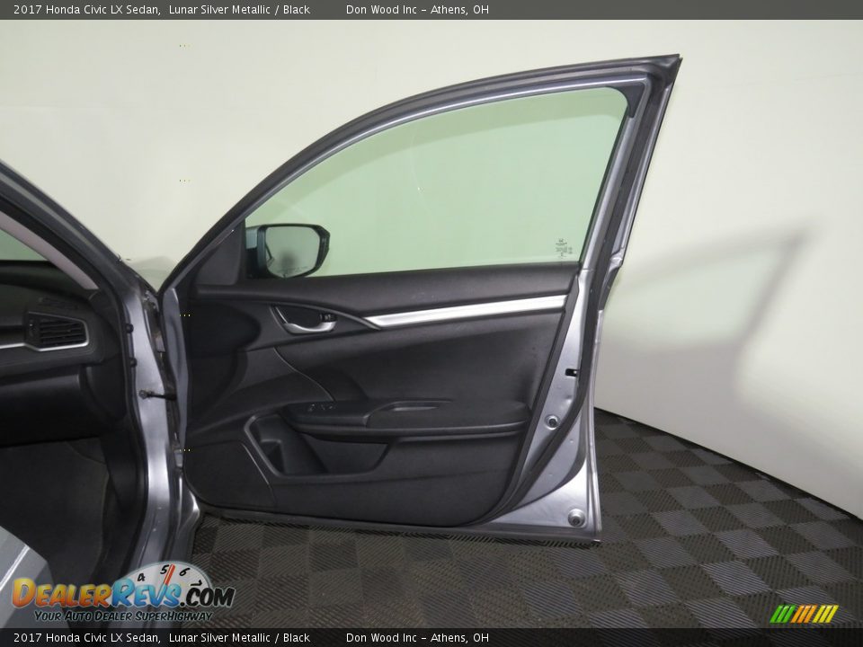 2017 Honda Civic LX Sedan Lunar Silver Metallic / Black Photo #23