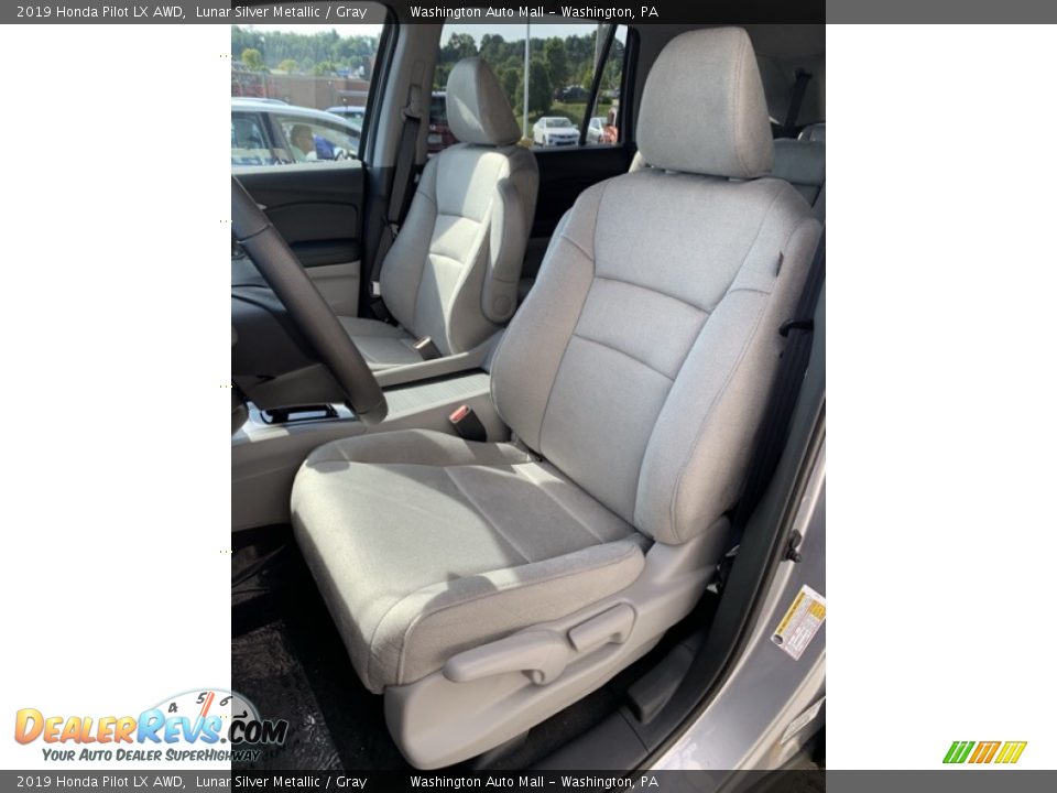 2019 Honda Pilot LX AWD Lunar Silver Metallic / Gray Photo #14