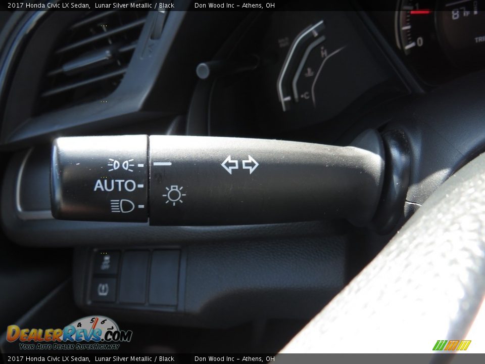 2017 Honda Civic LX Sedan Lunar Silver Metallic / Black Photo #28