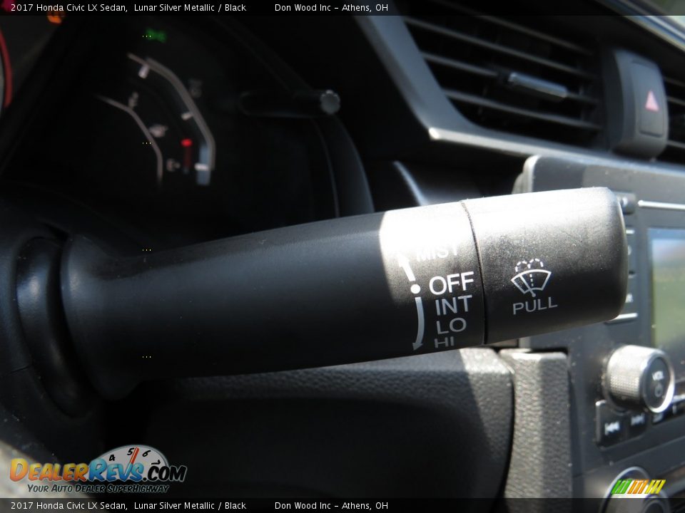 2017 Honda Civic LX Sedan Lunar Silver Metallic / Black Photo #29