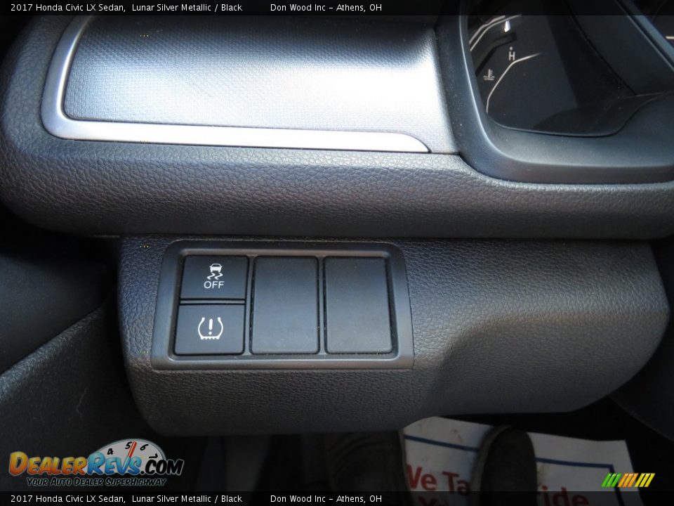 2017 Honda Civic LX Sedan Lunar Silver Metallic / Black Photo #32