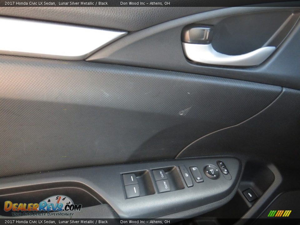 2017 Honda Civic LX Sedan Lunar Silver Metallic / Black Photo #33