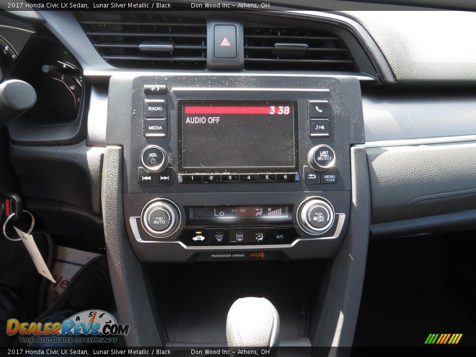 2017 Honda Civic LX Sedan Lunar Silver Metallic / Black Photo #34
