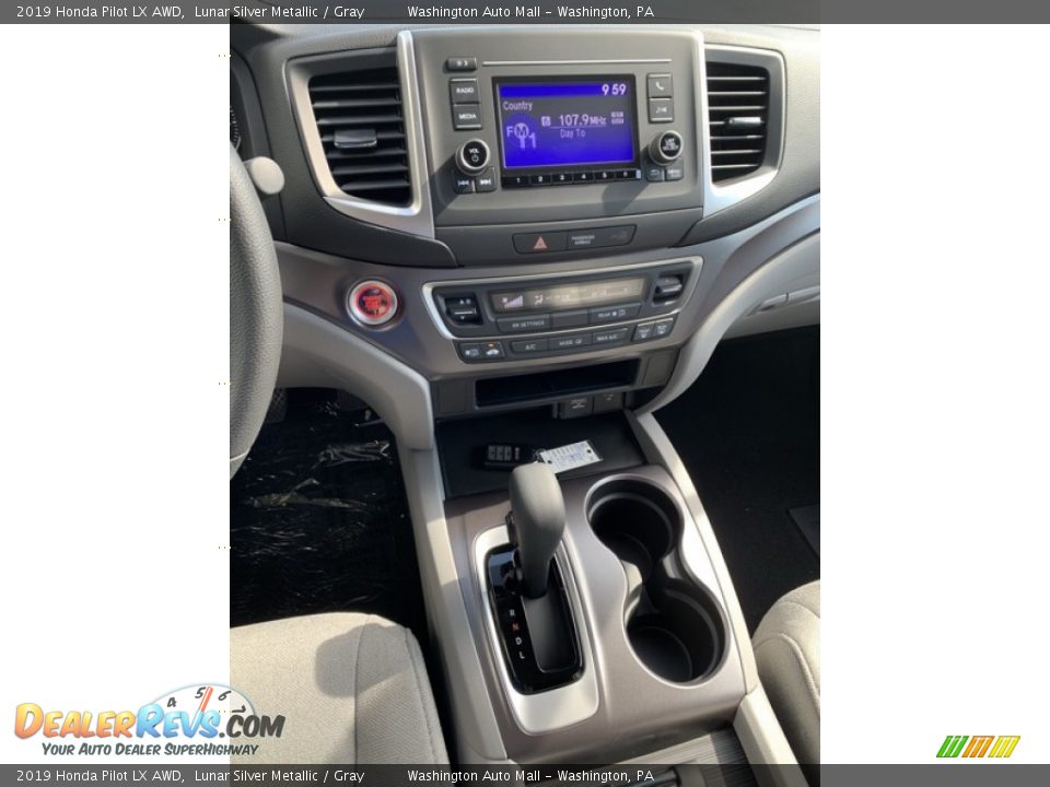2019 Honda Pilot LX AWD Lunar Silver Metallic / Gray Photo #34
