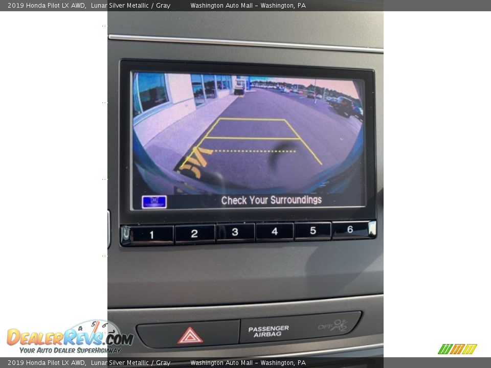 2019 Honda Pilot LX AWD Lunar Silver Metallic / Gray Photo #35