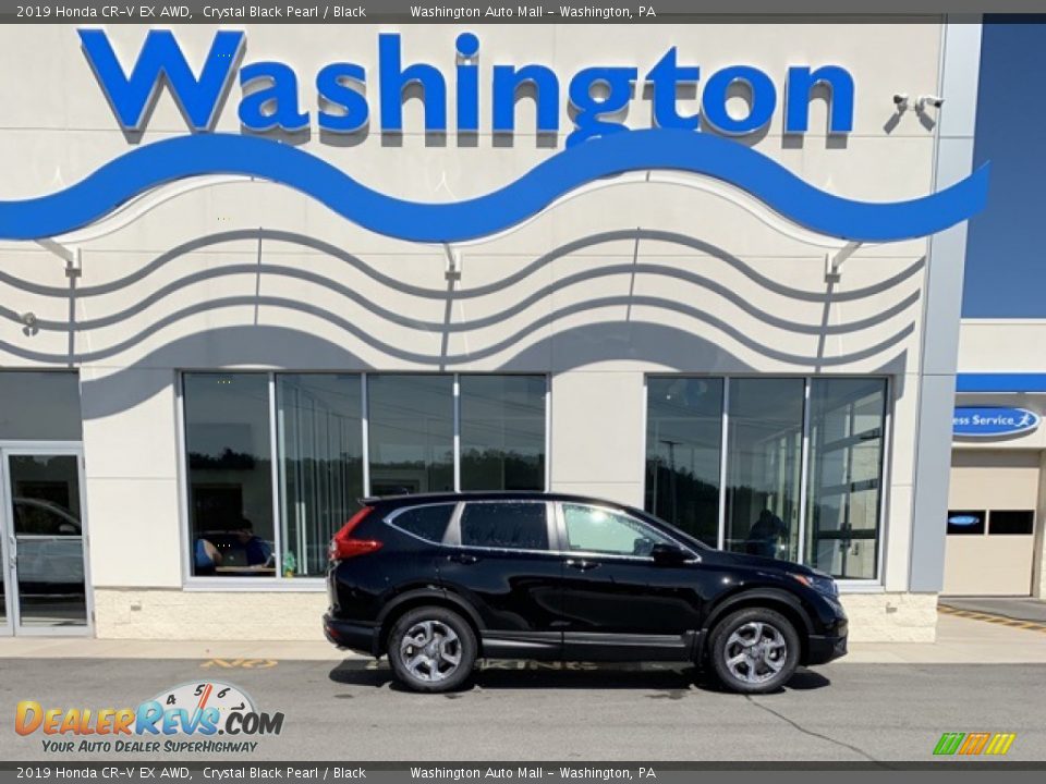 2019 Honda CR-V EX AWD Crystal Black Pearl / Black Photo #1
