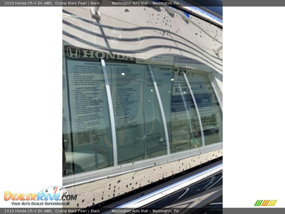 2019 Honda CR-V EX AWD Crystal Black Pearl / Black Photo #15