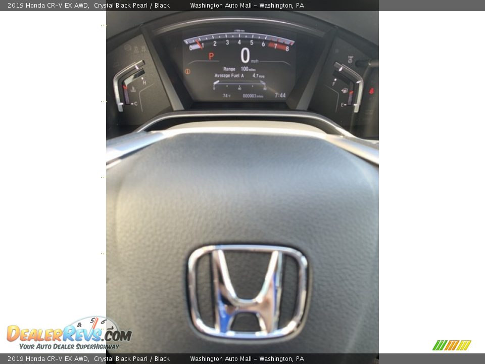 2019 Honda CR-V EX AWD Crystal Black Pearl / Black Photo #31