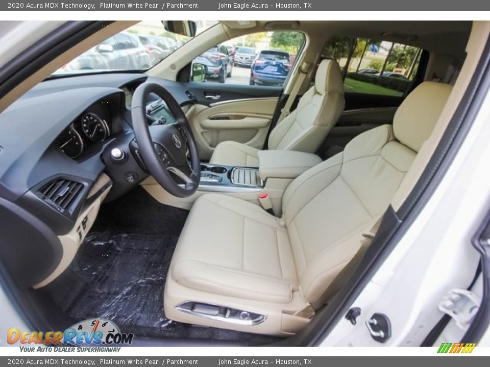 Parchment Interior - 2020 Acura MDX Technology Photo #17