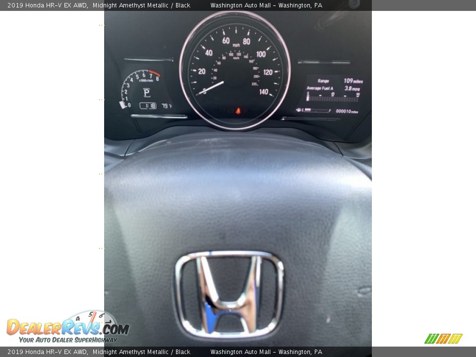 2019 Honda HR-V EX AWD Midnight Amethyst Metallic / Black Photo #31