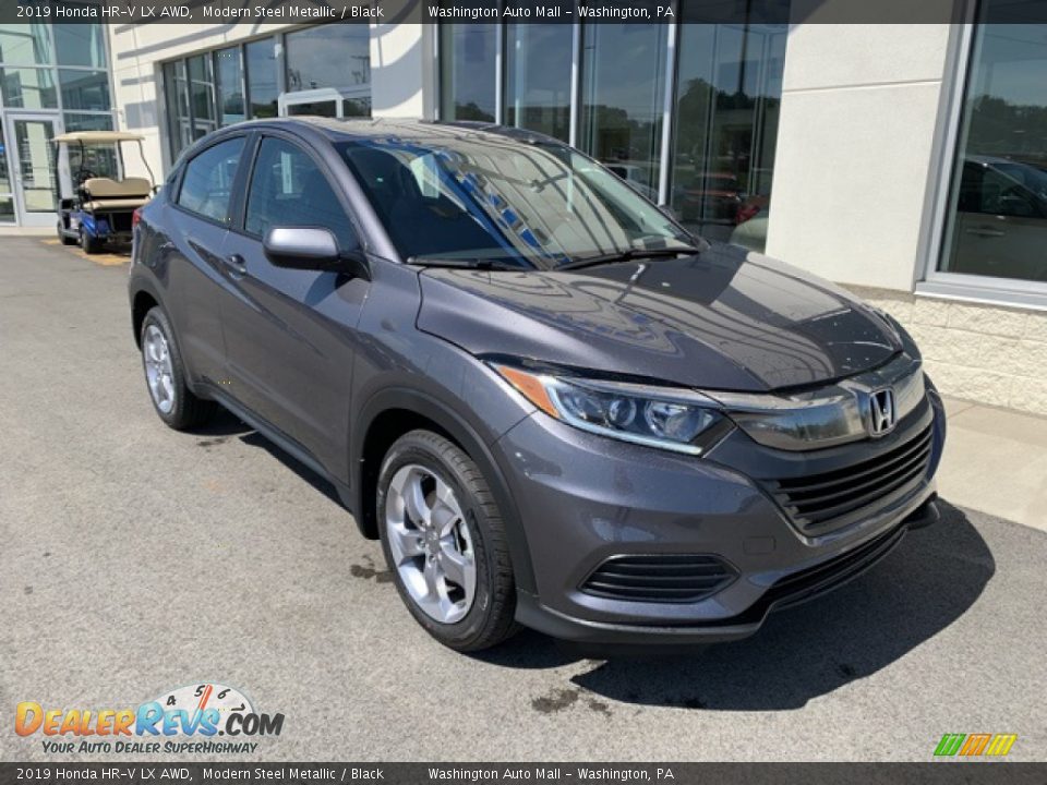 2019 Honda HR-V LX AWD Modern Steel Metallic / Black Photo #2