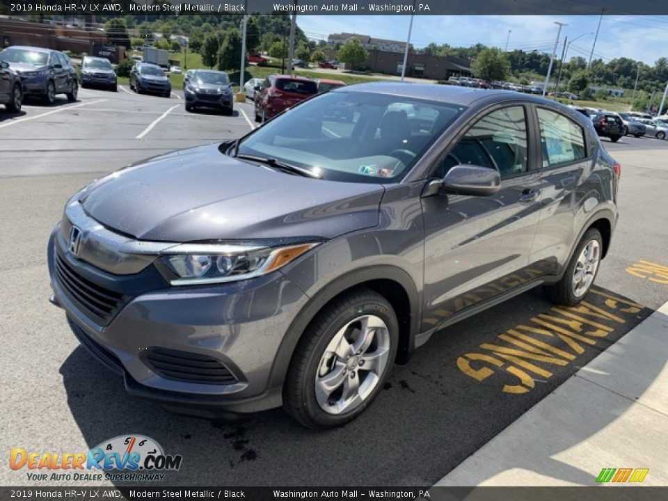 2019 Honda HR-V LX AWD Modern Steel Metallic / Black Photo #4