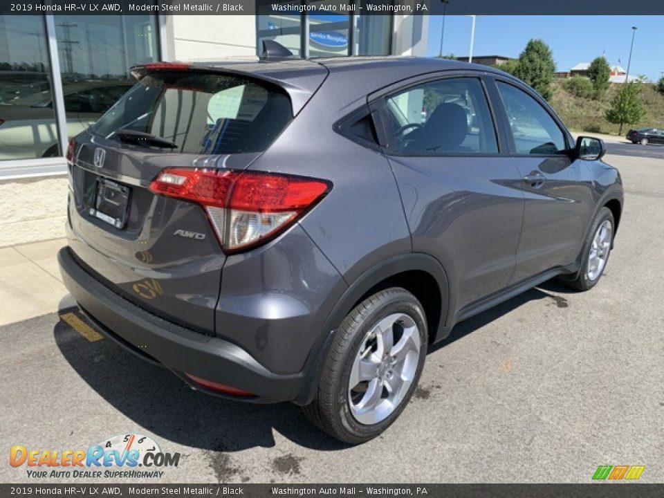 2019 Honda HR-V LX AWD Modern Steel Metallic / Black Photo #7