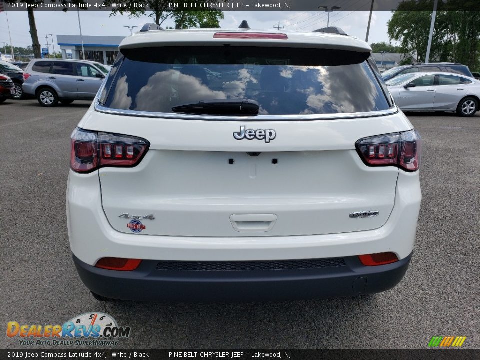 2019 Jeep Compass Latitude 4x4 White / Black Photo #5