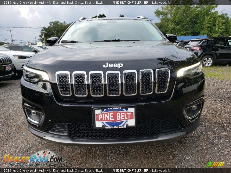 2019 Jeep Cherokee Limited 4x4 Diamond Black Crystal Pearl / Black Photo #2