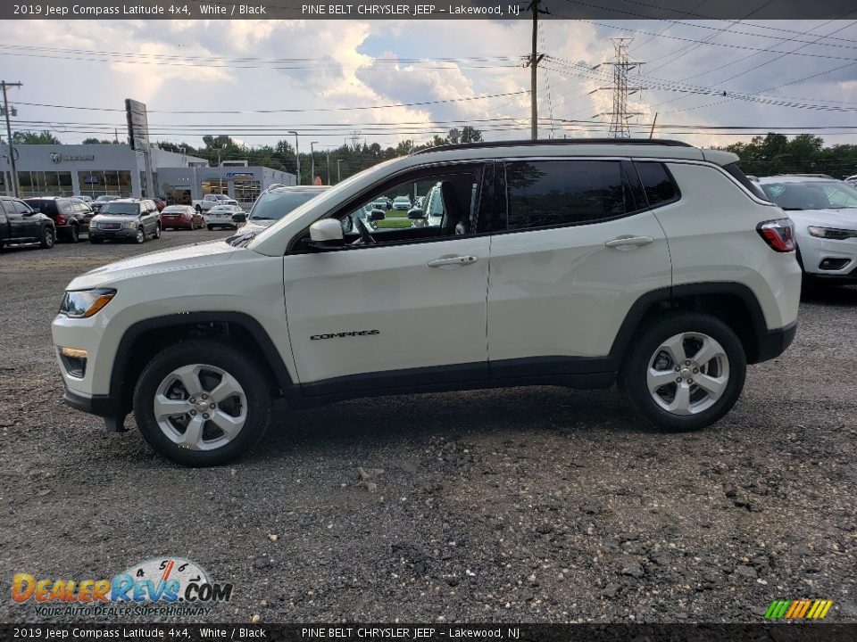 2019 Jeep Compass Latitude 4x4 White / Black Photo #3