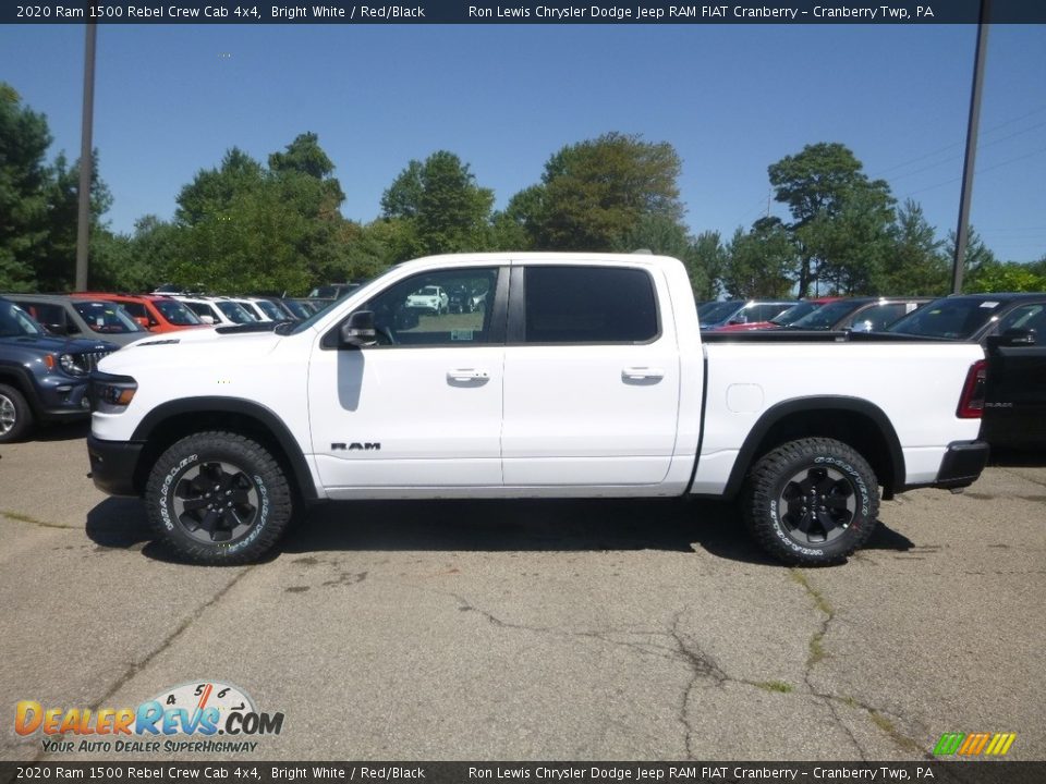 Bright White 2020 Ram 1500 Rebel Crew Cab 4x4 Photo #2