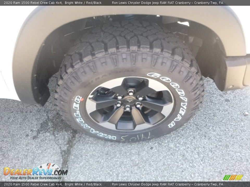 2020 Ram 1500 Rebel Crew Cab 4x4 Bright White / Red/Black Photo #9