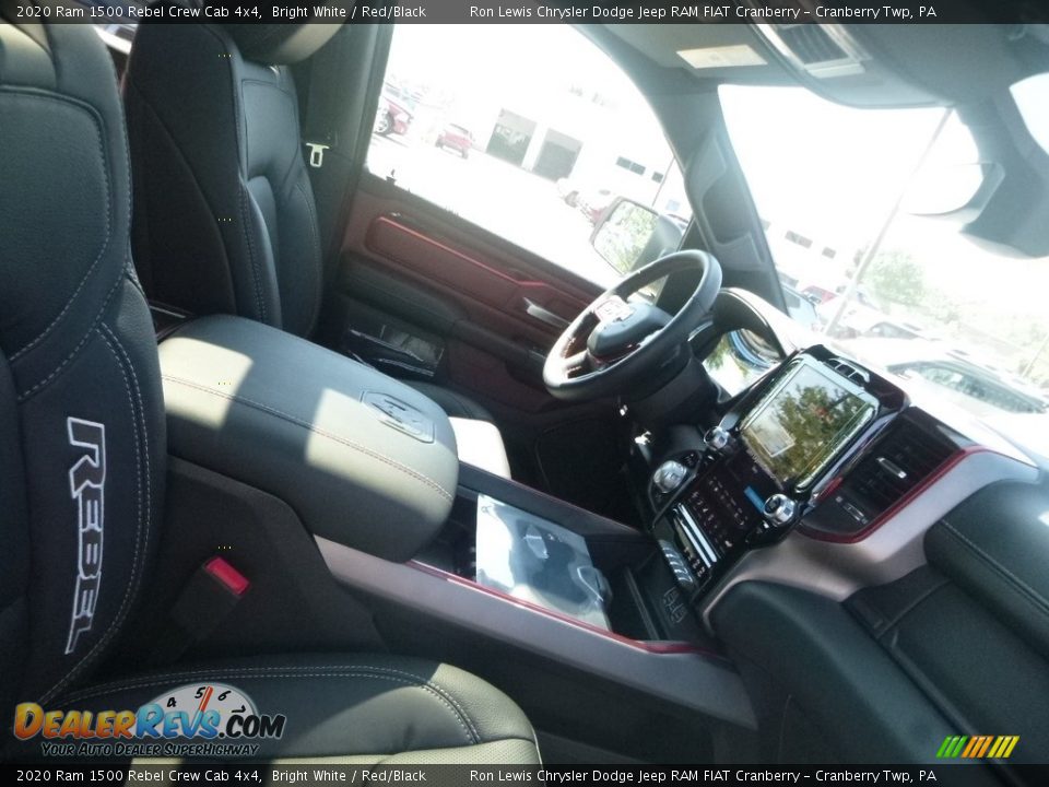 2020 Ram 1500 Rebel Crew Cab 4x4 Bright White / Red/Black Photo #10