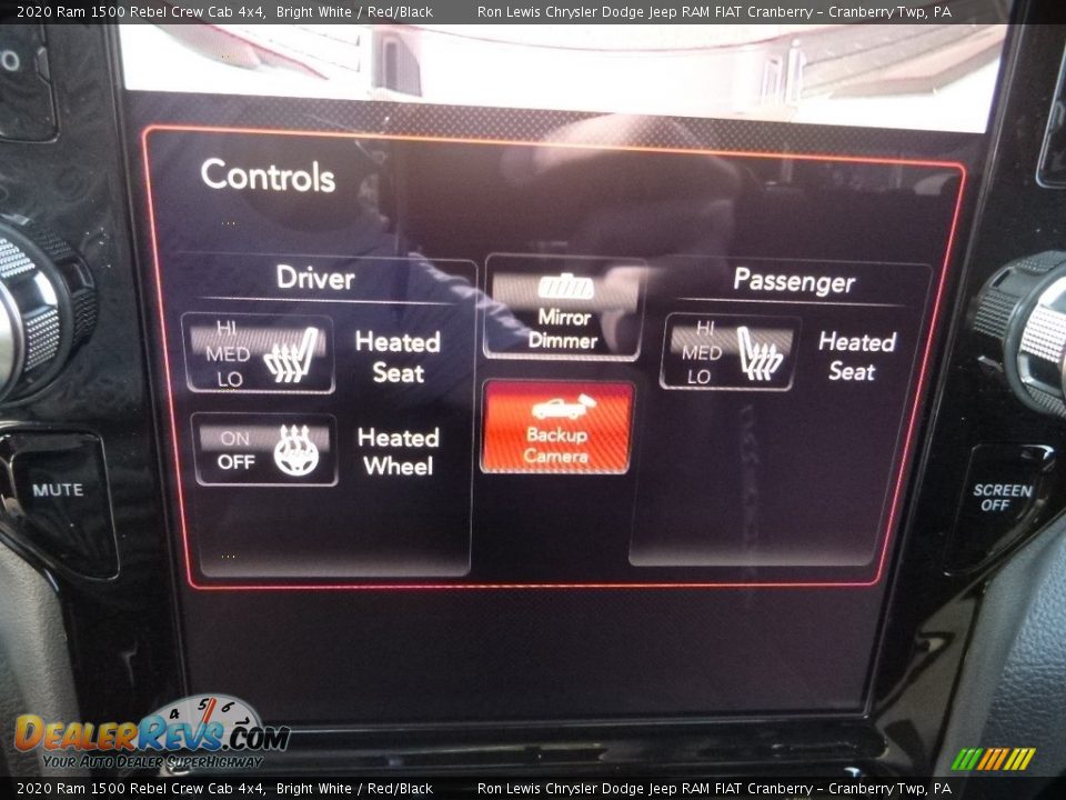 2020 Ram 1500 Rebel Crew Cab 4x4 Bright White / Red/Black Photo #18