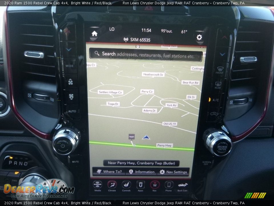 Navigation of 2020 Ram 1500 Rebel Crew Cab 4x4 Photo #20