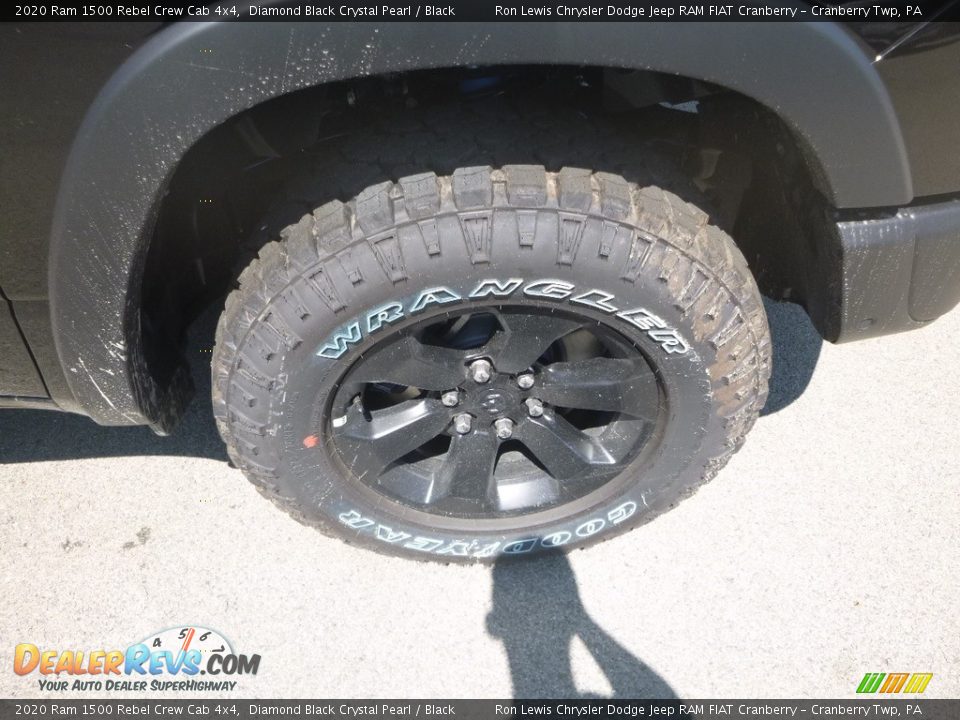 2020 Ram 1500 Rebel Crew Cab 4x4 Diamond Black Crystal Pearl / Black Photo #9