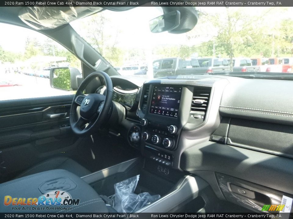 2020 Ram 1500 Rebel Crew Cab 4x4 Diamond Black Crystal Pearl / Black Photo #11