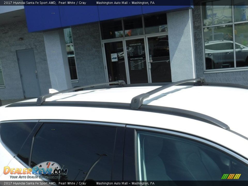 2017 Hyundai Santa Fe Sport AWD Pearl White / Gray Photo #3