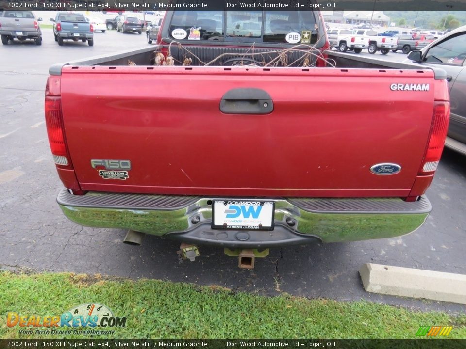 2002 Ford F150 XLT SuperCab 4x4 Silver Metallic / Medium Graphite Photo #12