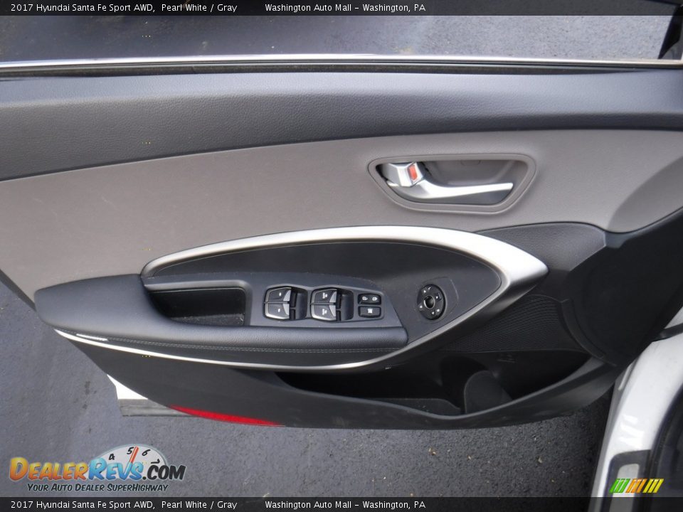 2017 Hyundai Santa Fe Sport AWD Pearl White / Gray Photo #11